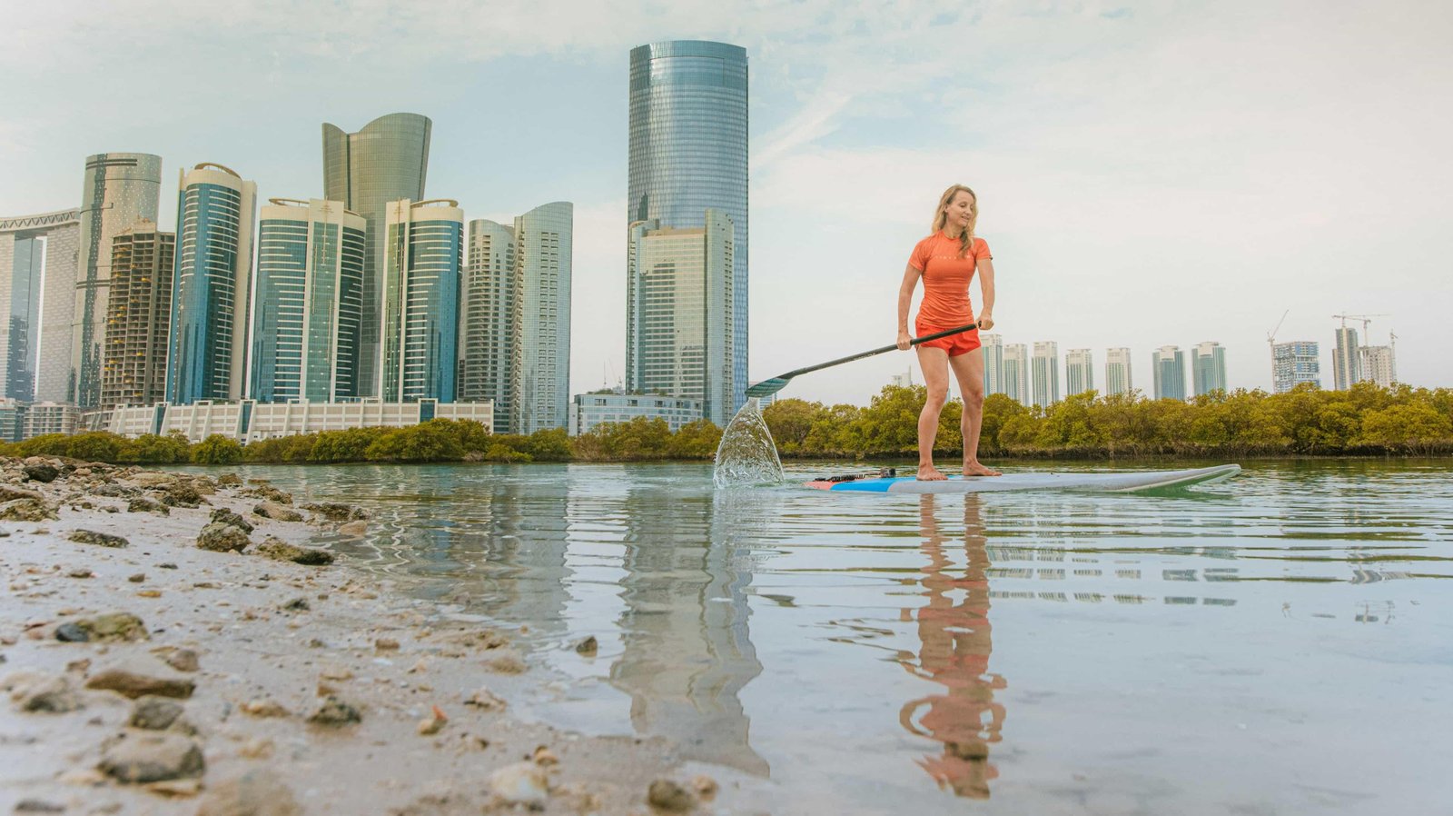 Guided Stand-Up Paddleboarding (SUP) at Reem Central Park